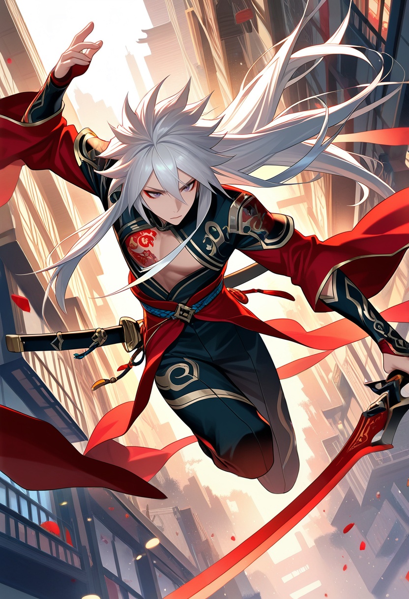 vibrant,  1boy,  solo on Tensor.Art