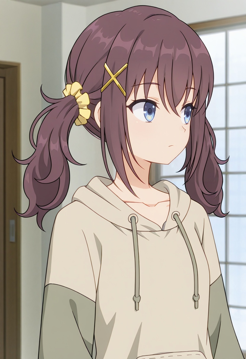 Kurea FURUTACHI,  hair ornament,  hoodie by wiehhg_37 on Tensor.Art