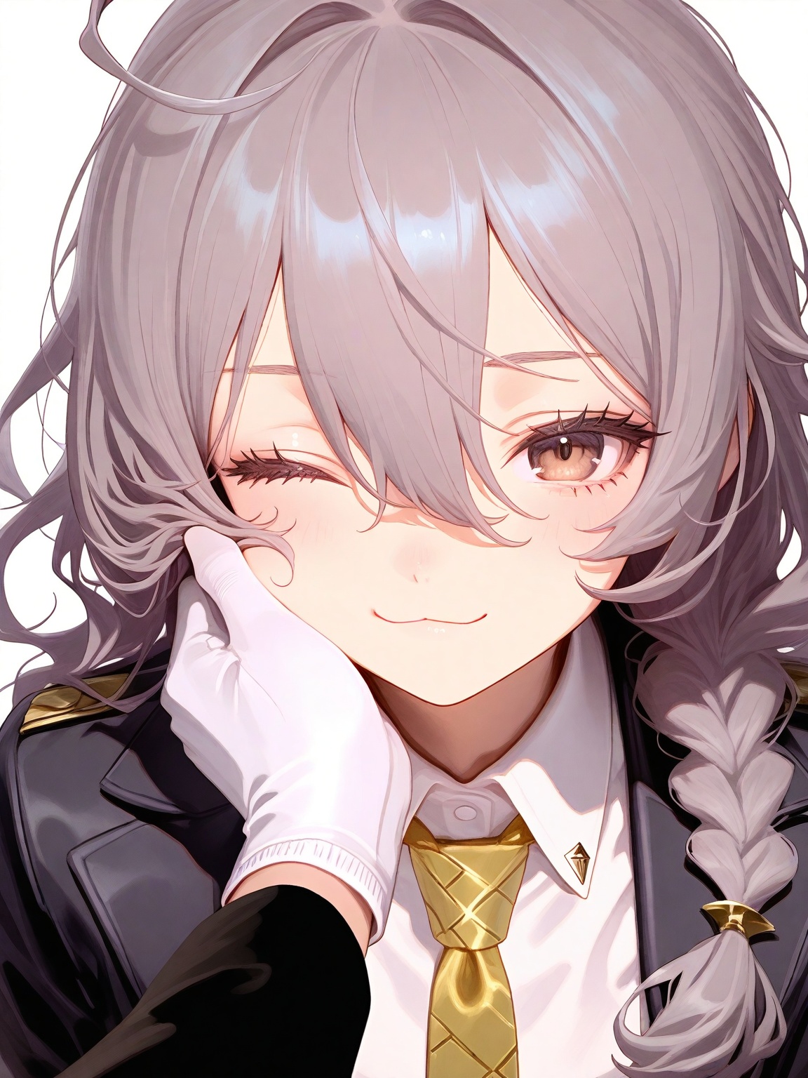1girl,  extremely aesthetic,  white background on Tensor.Art