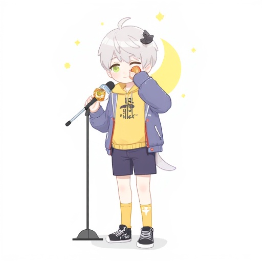 shoes,  standing,  microphone on Tensor.Art