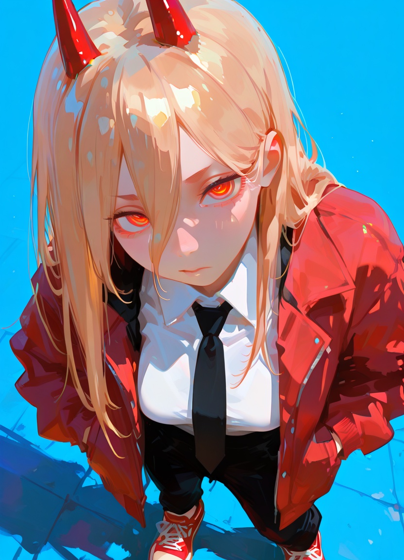 1girl,  black necktie,  necktie on Tensor.Art