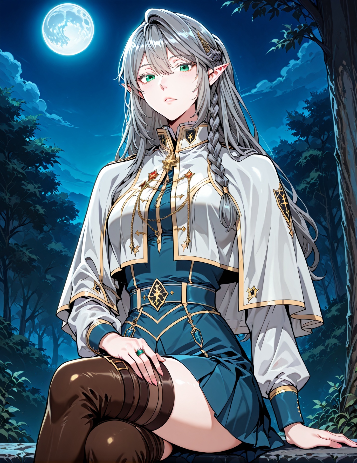 1 girl,  solo,  elf on Tensor.Art