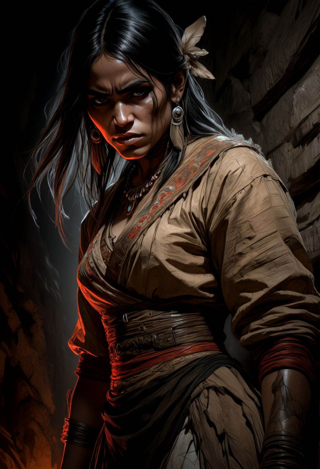 woman cheyenne,  detailed,  sharp on Tensor.Art