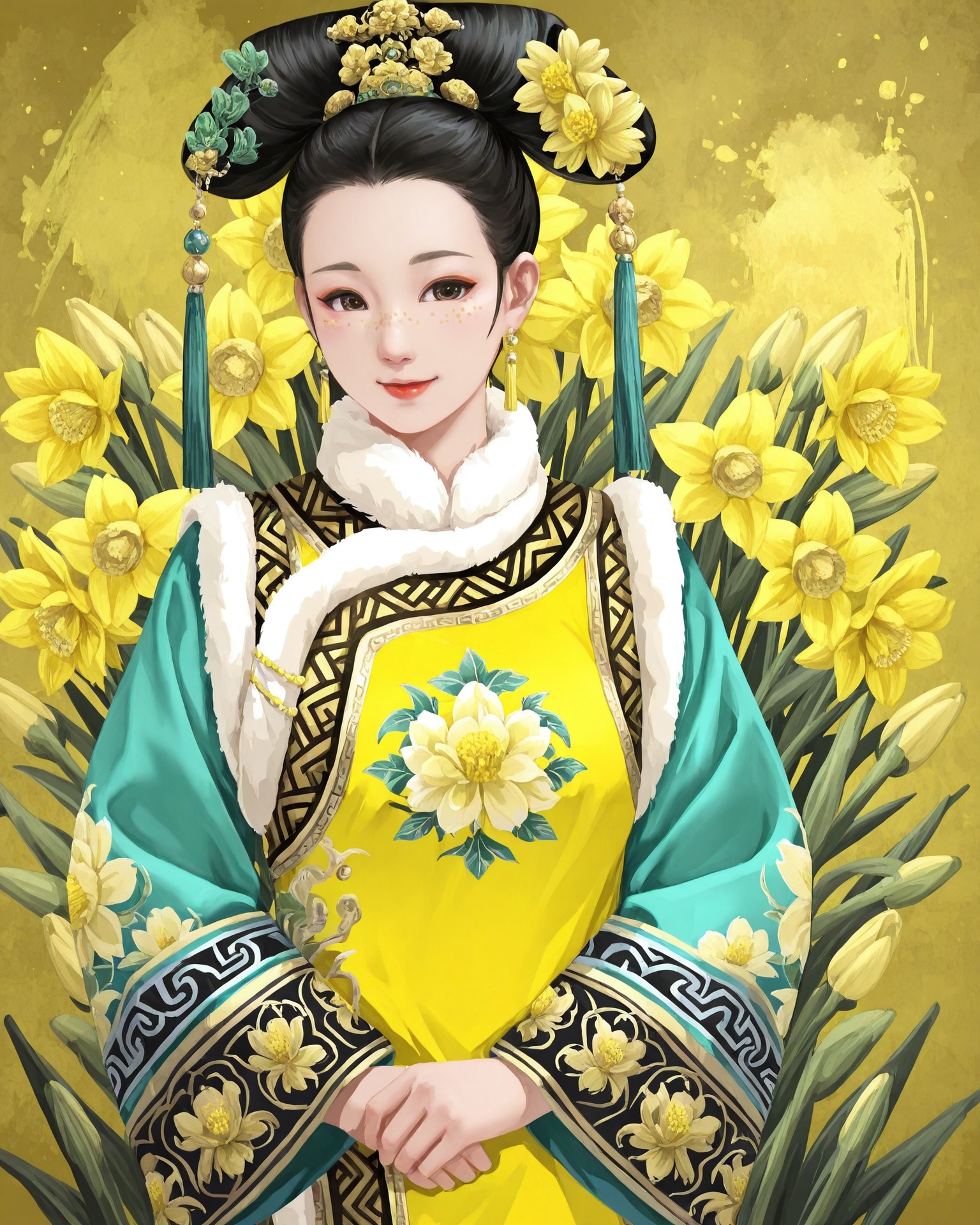 1girl,  winqingfa,  winqingfa clothing on Tensor.Art