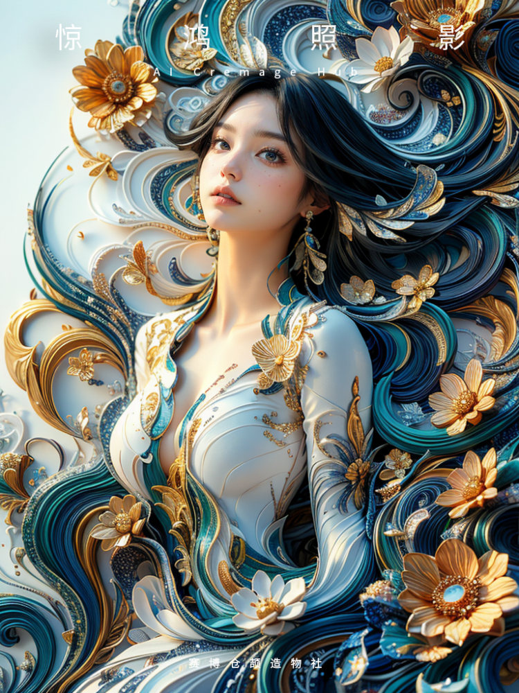 绮丽华裳古风少女 by 毒法师 on Tensor.Art