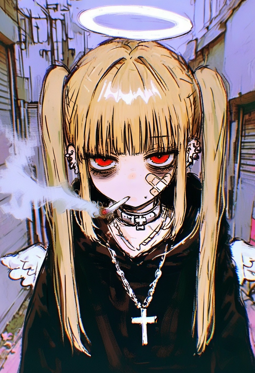 1girl,  jewelry,  twintails on Tensor.Art
