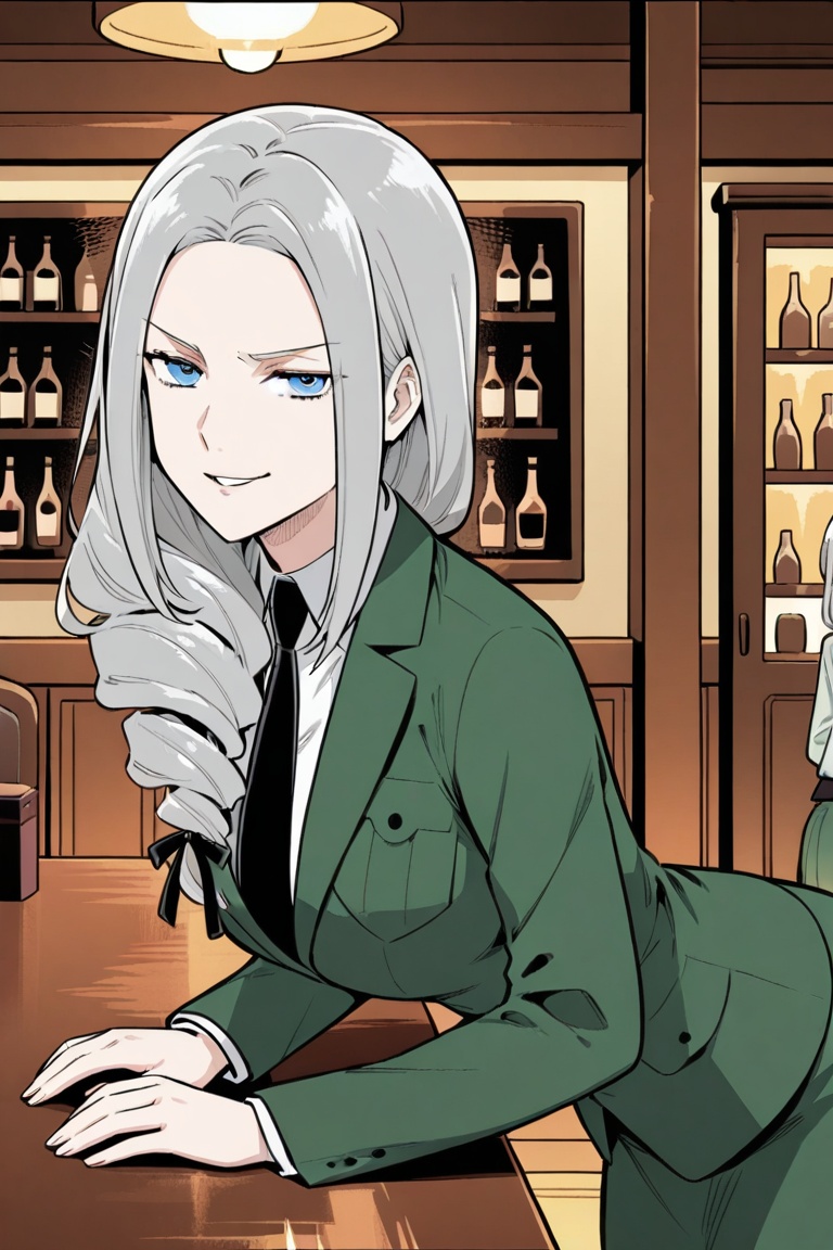VirginiaBALANCE,  blue eyes,  grey hair on Tensor.Art