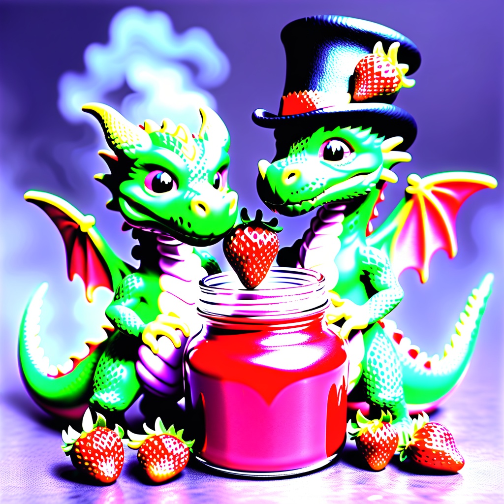 dragon,  strawberry,  food on Tensor.Art