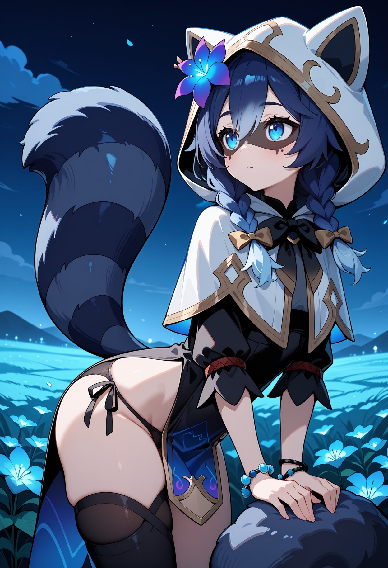 ddsnf,  multicolored hair,  blue hair on Tensor.Art