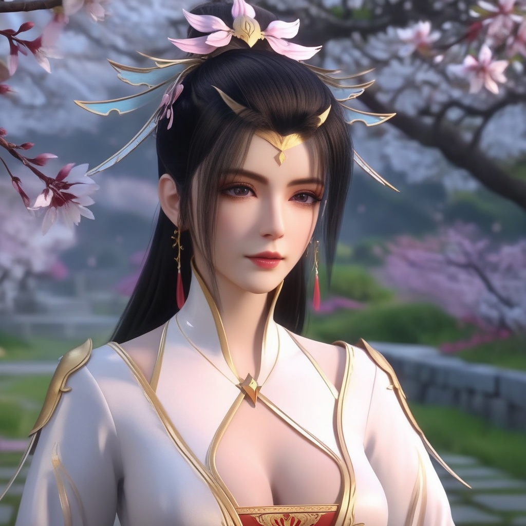 <lora:840-DA-XL-元龙-林秀:0.8>, (,1girl, ,best quality, ),,  ,ultra realistic 8k cg,, ,masterpiece, (( , )),, ,   ,   cure blossom,  ,,  (cleavage),,  (), ,,