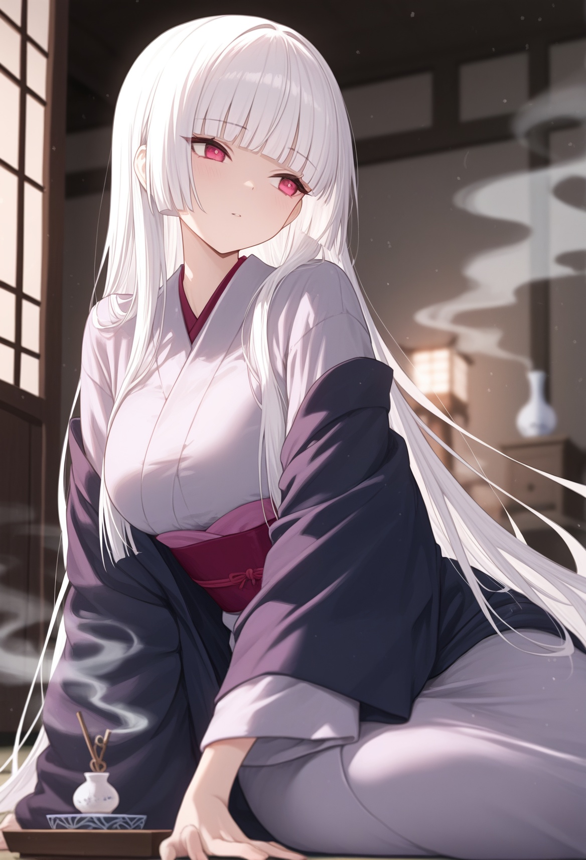 1girl,  solo,  very long hair on Tensor.Art