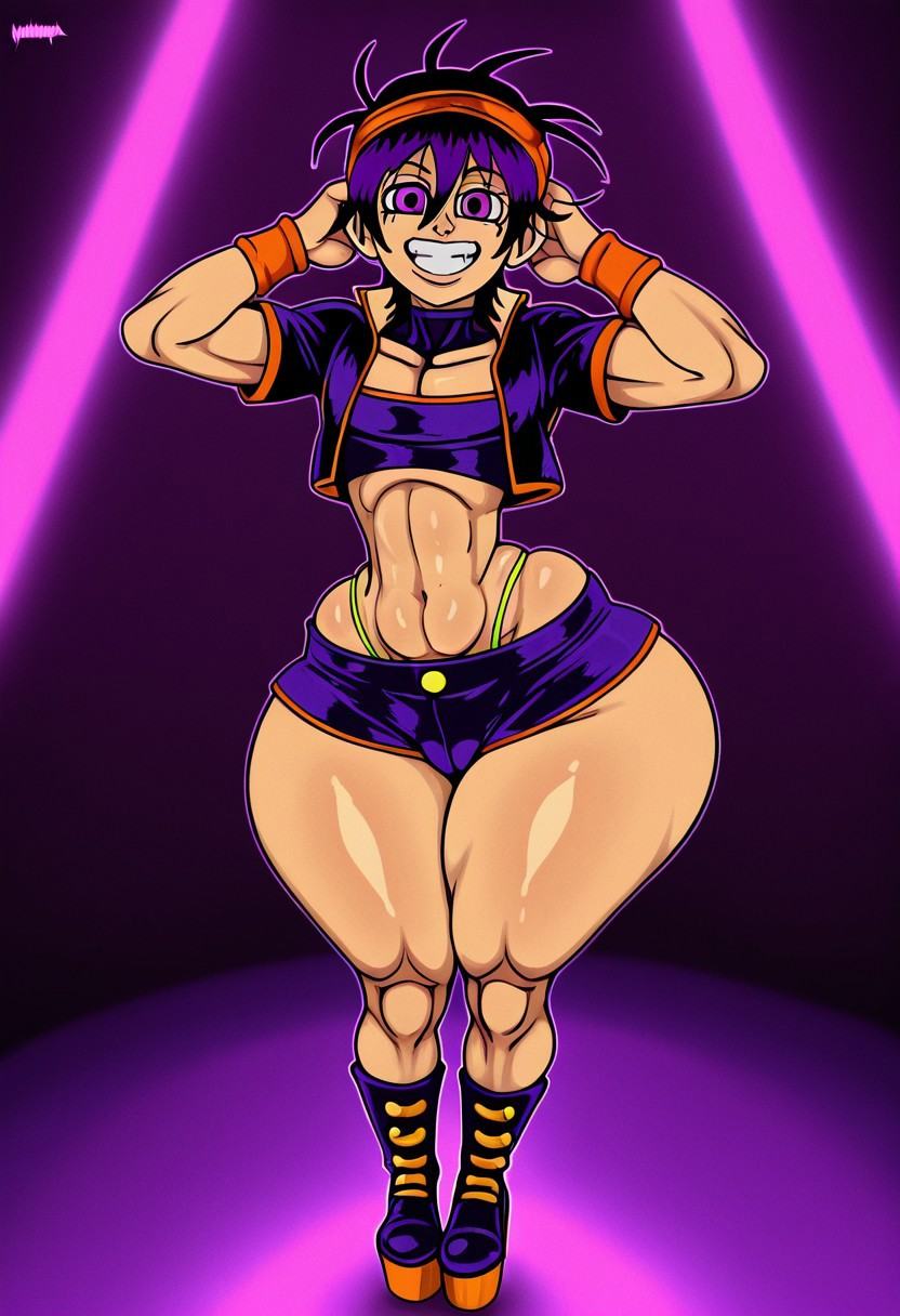 Narancia,  purple hair,  purple eyes on Tensor.Art