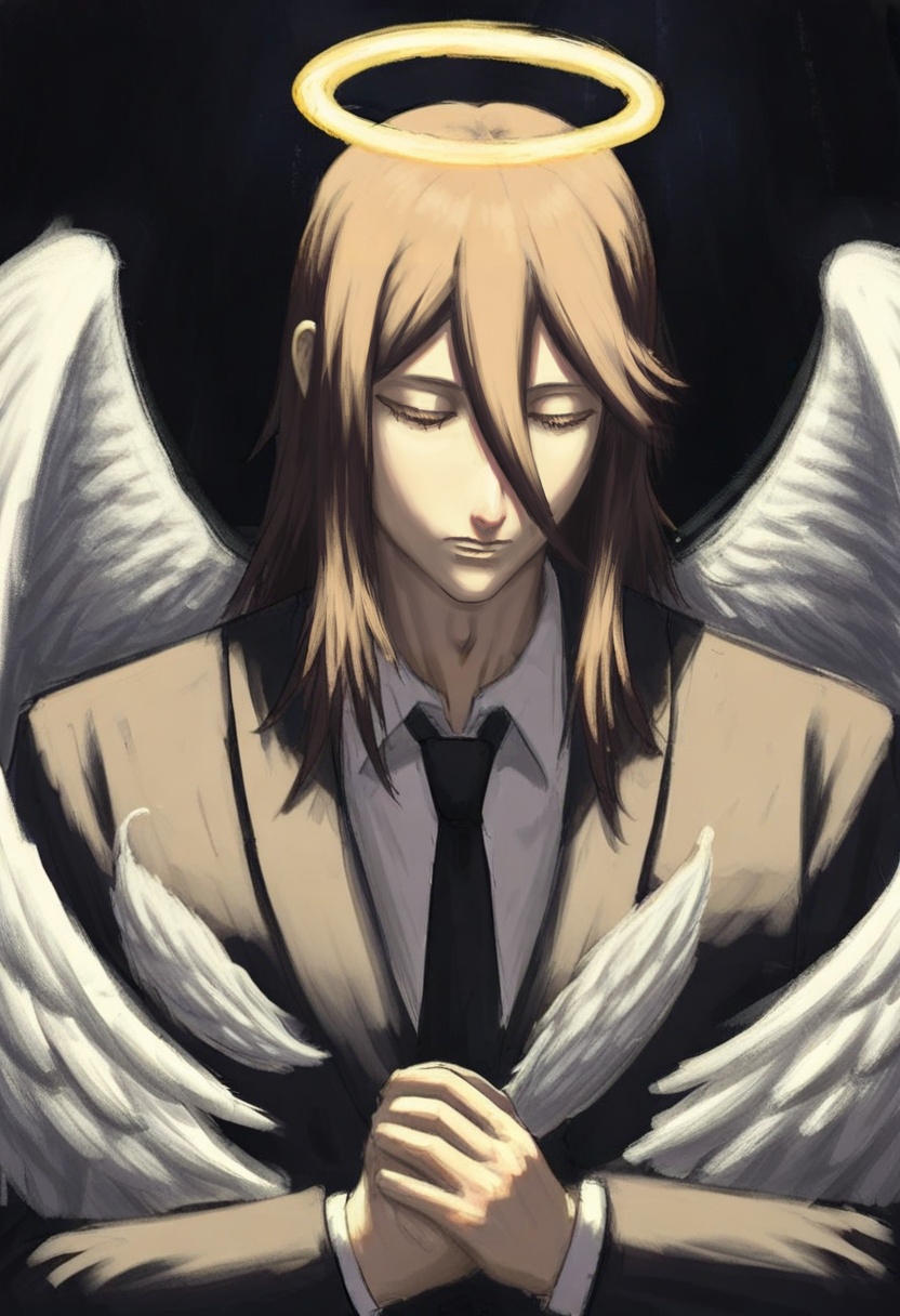 halo,  1boy,  wings on Tensor.Art