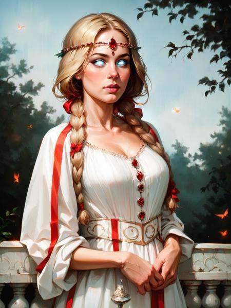 1girl,  beautiful slavic lady,  blonde hair on Tensor.Art