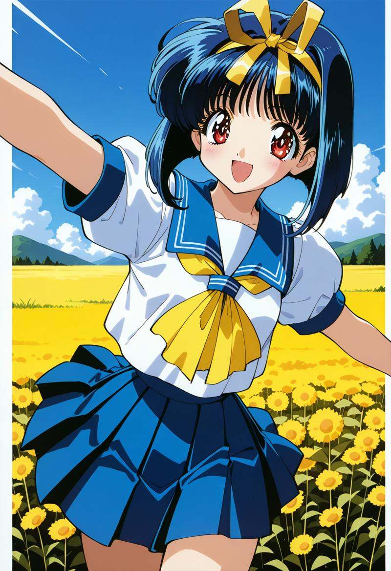 honda_asuka,  red eyes,  blue hair on Tensor.Art