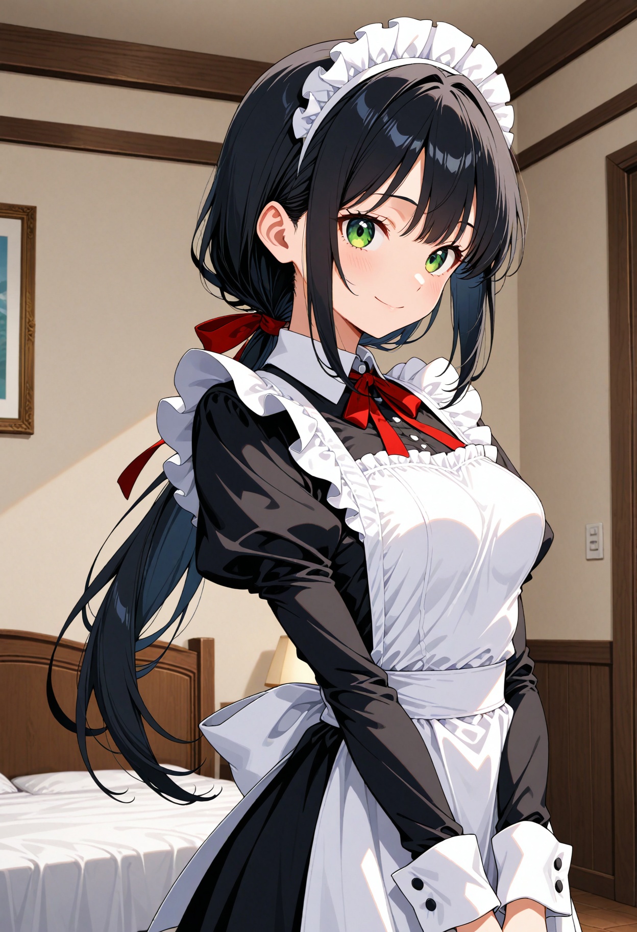 1girl,  black hair,  long hair on Tensor.Art