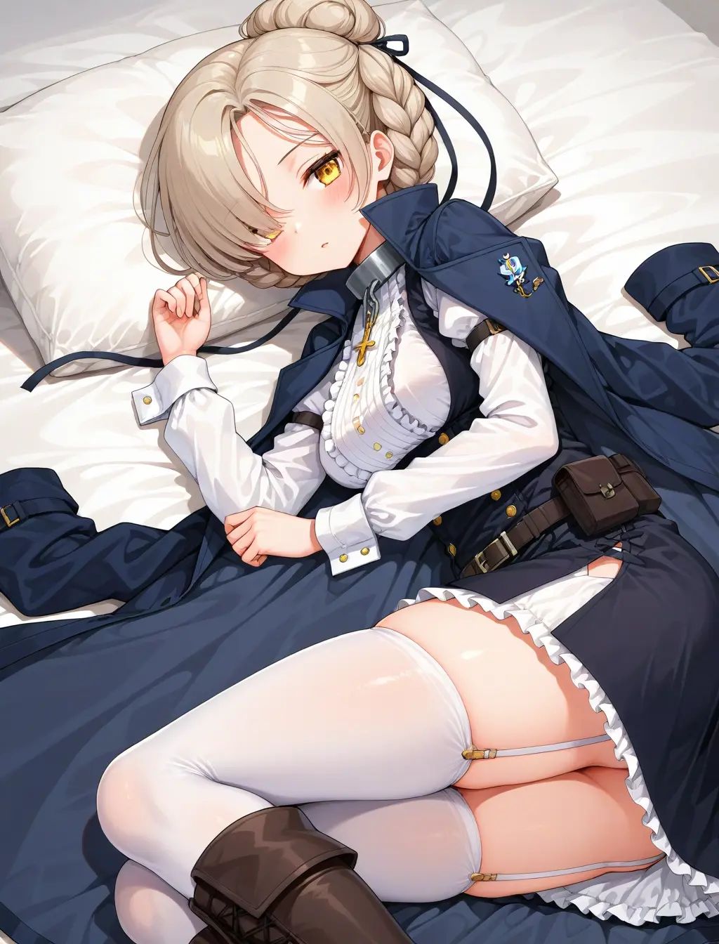 1girl,  sheffield \(azur lane\),  fatigues on Tensor.Art
