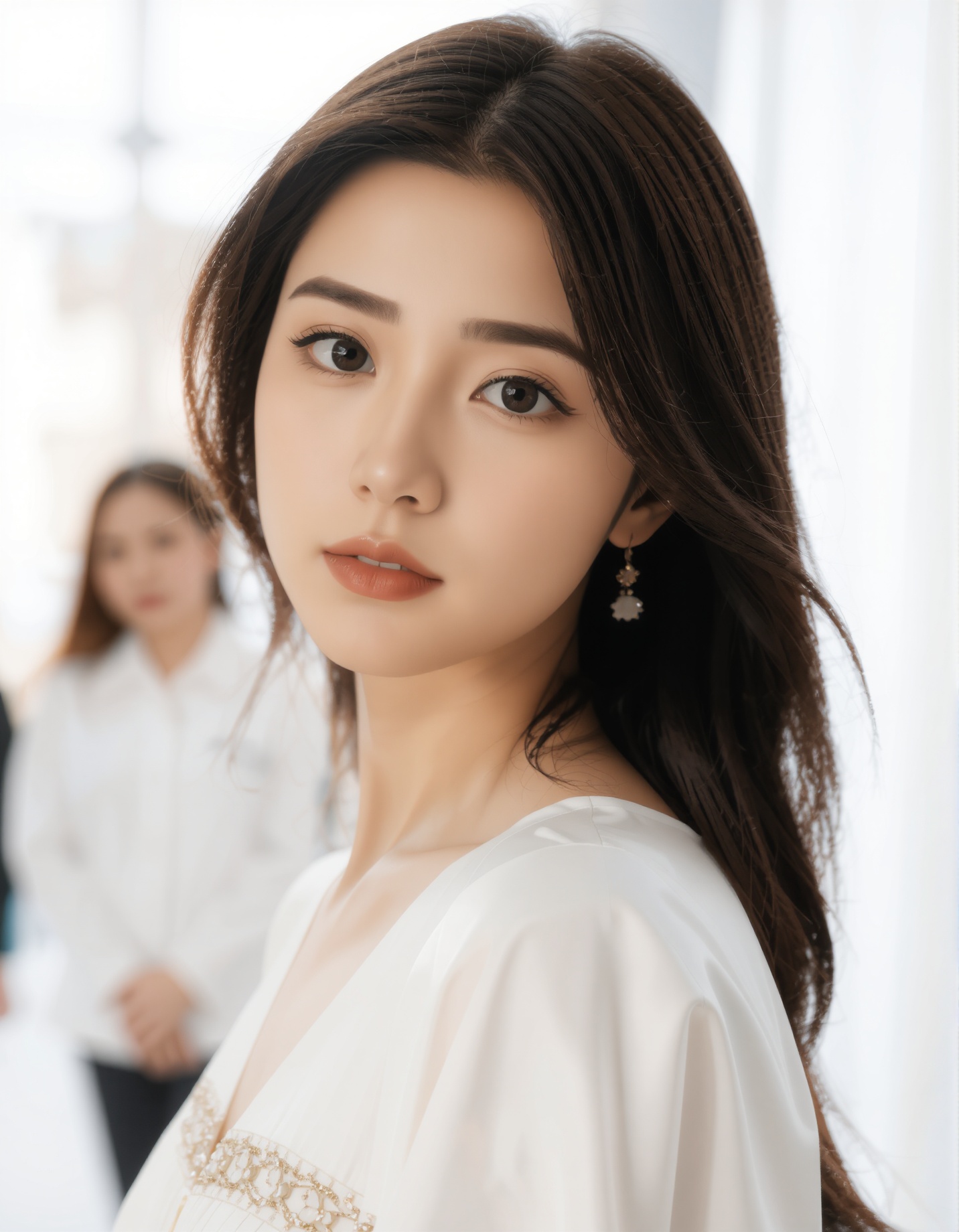 best quality,  masterpiece,  raw photo of a female in white dress on Tensor.Art
