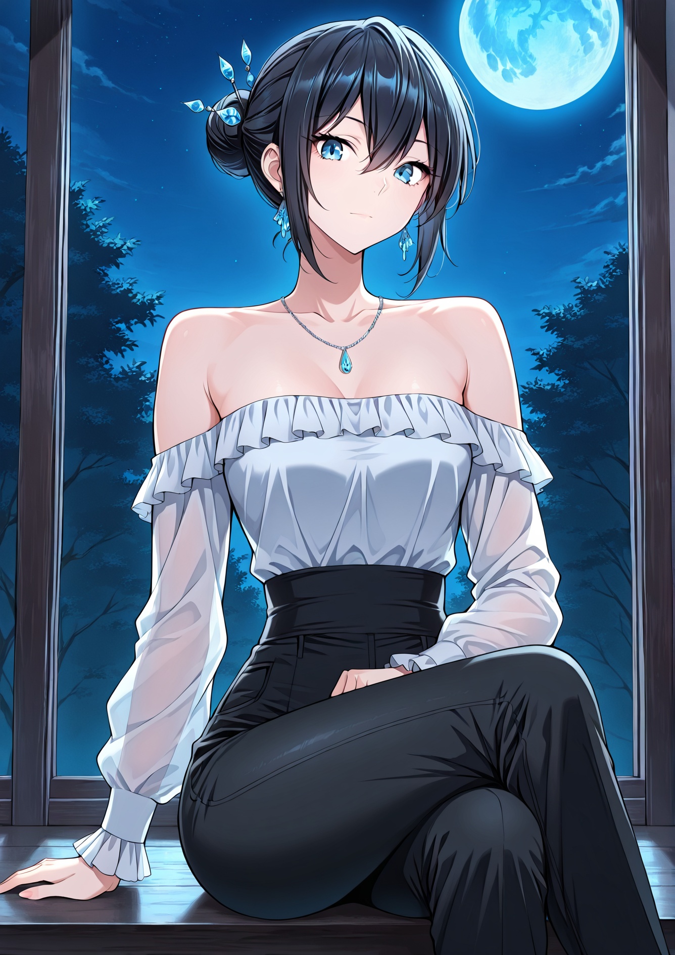 1 girl,  solo,  blue eyes on Tensor.Art