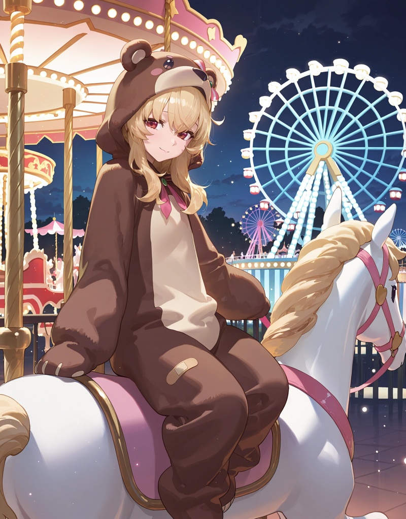 1girl,  nobeta \(bear\),  bear costume on Tensor.Art