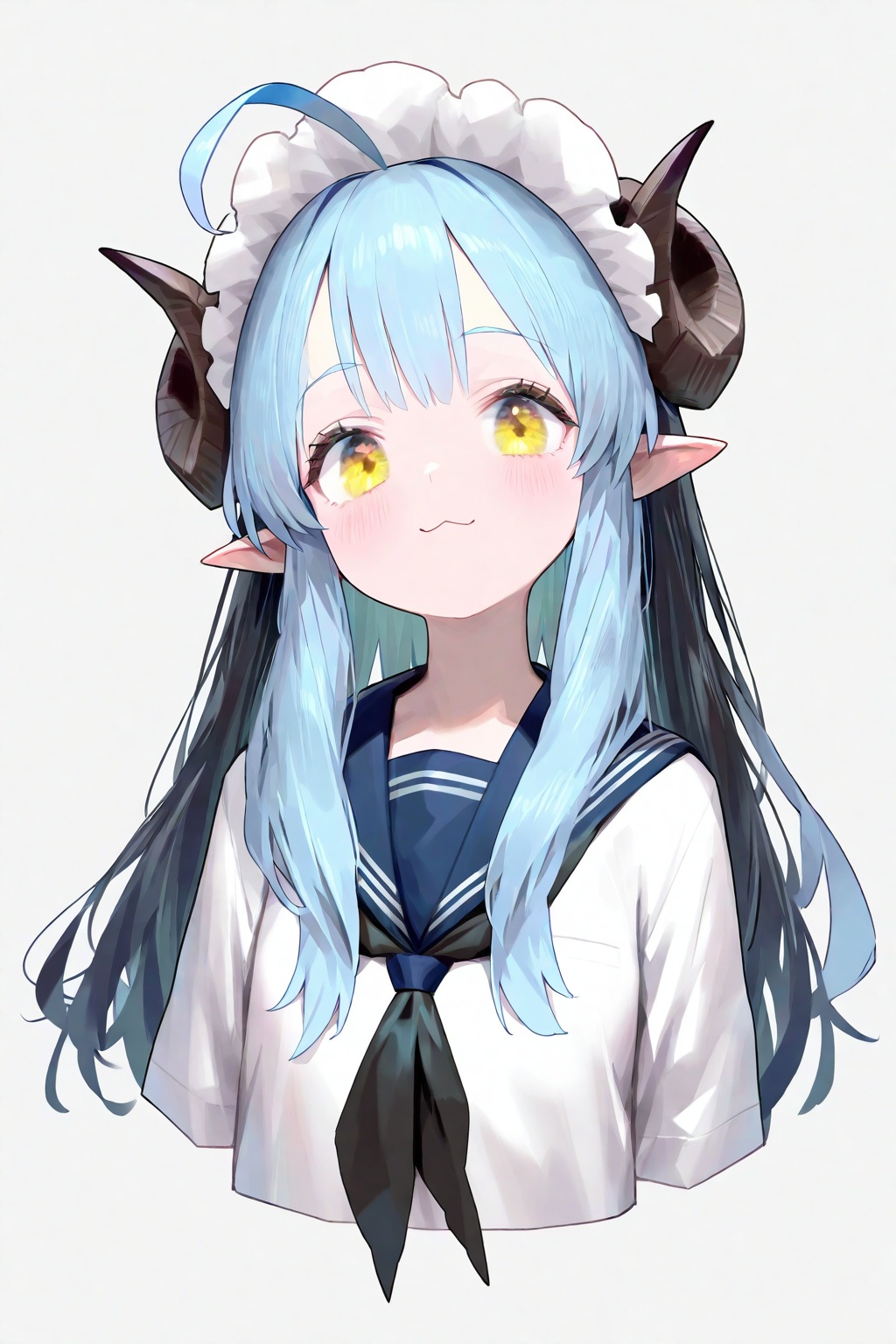 1girl,  solo,  horns on Tensor.Art