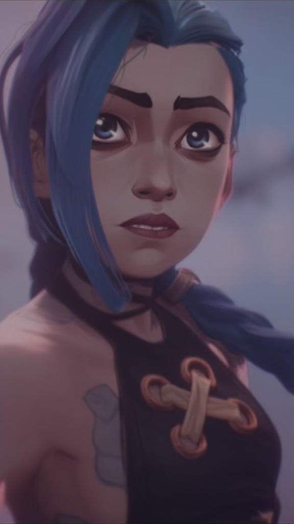 Jinx, <lora:jinx-arcane-league-of-legends-season-1-v2:1>
