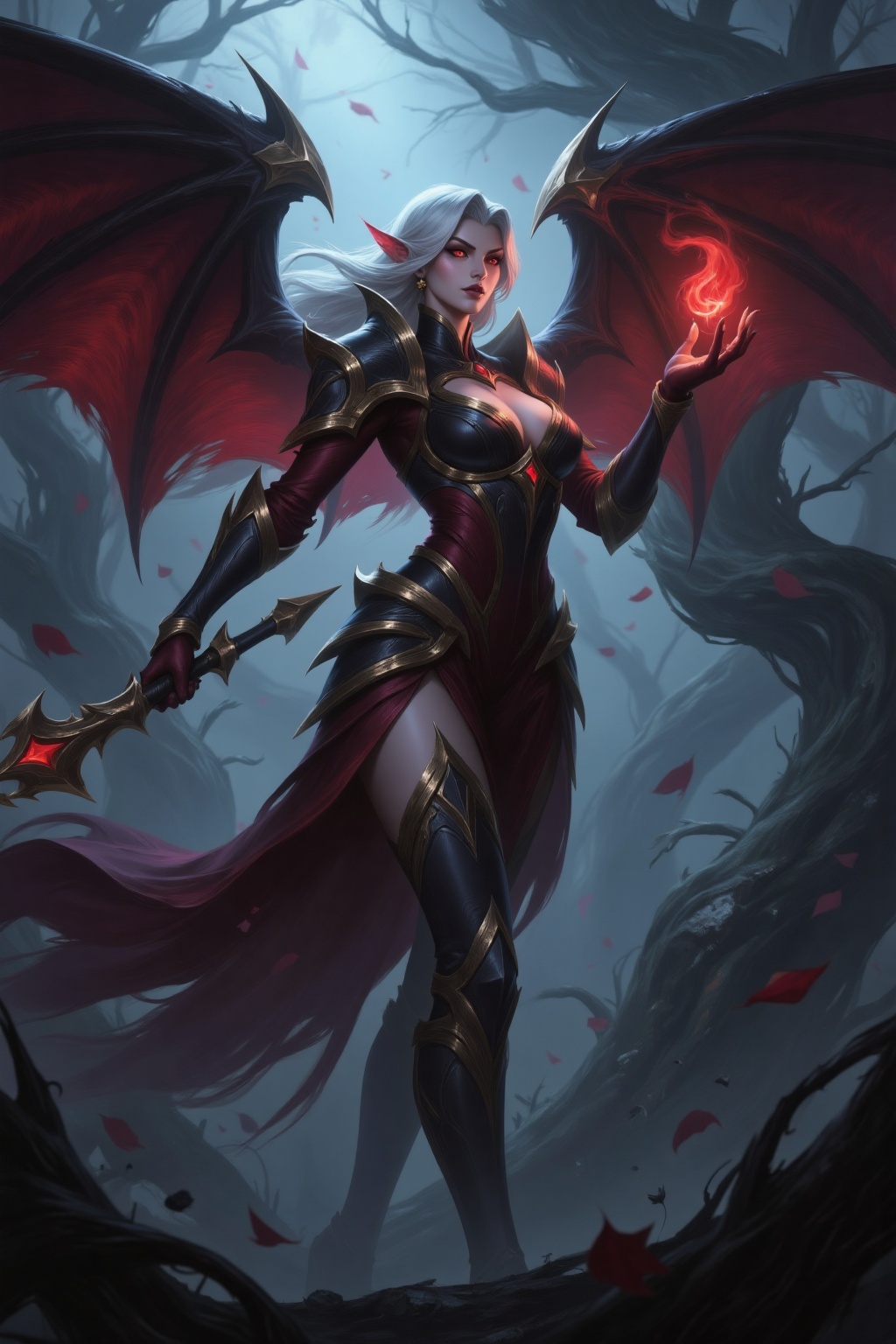 LOL,  This is a highly detailed digital painting in a fantasy art style,  depicting a powerful on Tensor.Art