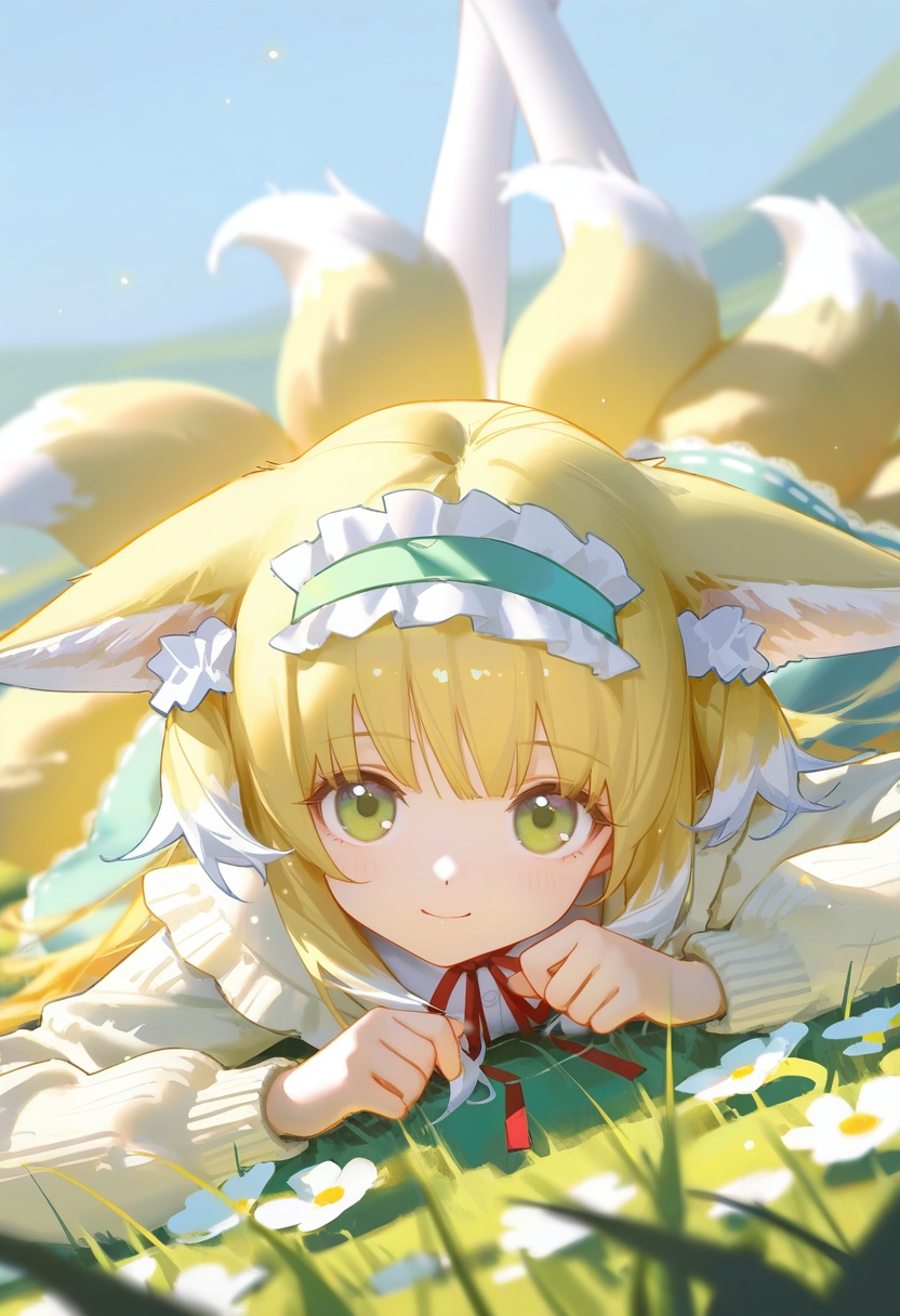 1girl,  suzuran \(spring praise\) \(arknights\), on Tensor.Art