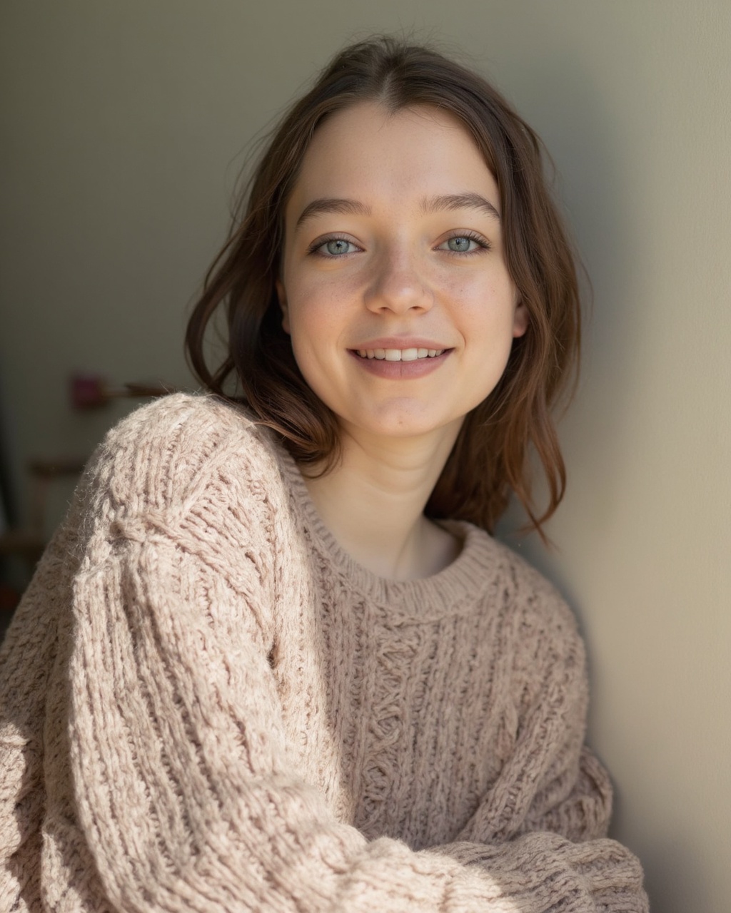 esme_cmiles with a delicate,  ethereal beauty. She has a fair complexion,  with light brown hair that is long and slightly...