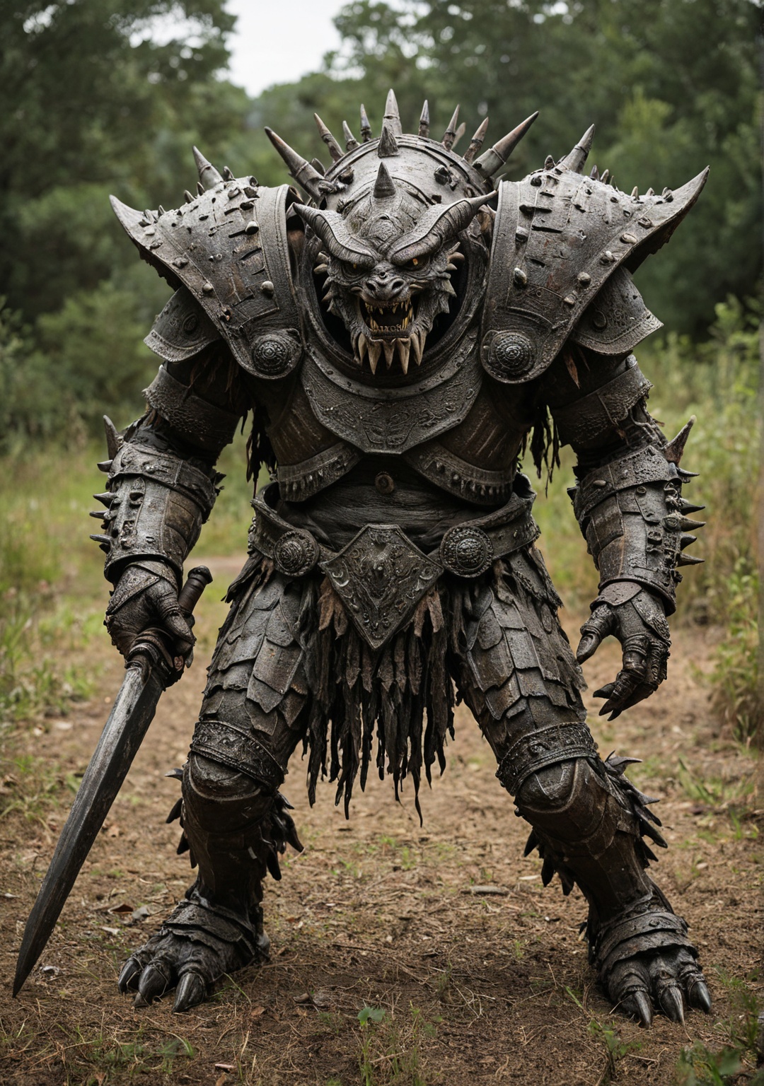 Phobos,  armored monster,  realistic photo on Tensor.Art
