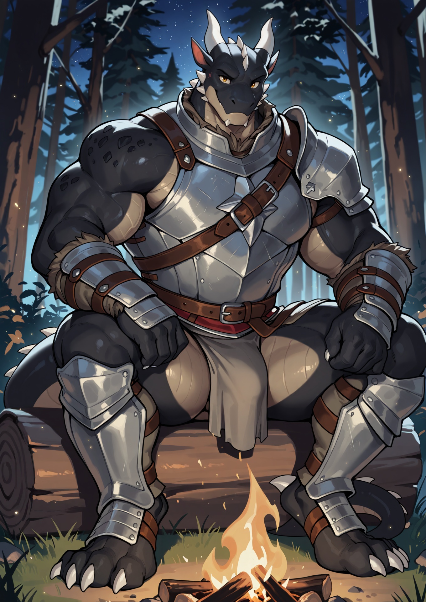 male furry,  bara,  Muscles on Tensor.Art