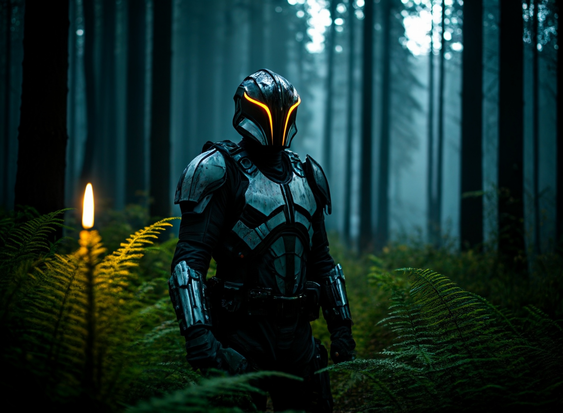 (high budget Hollywood film:1.2),(cinematic film still portrait of )caldari angel,mirror, dark fantasy, magical forest , glowing grass,, raw, 8k UHD, dslr, , F/8, , captured on a (Hasselblad X1D II 50C)  