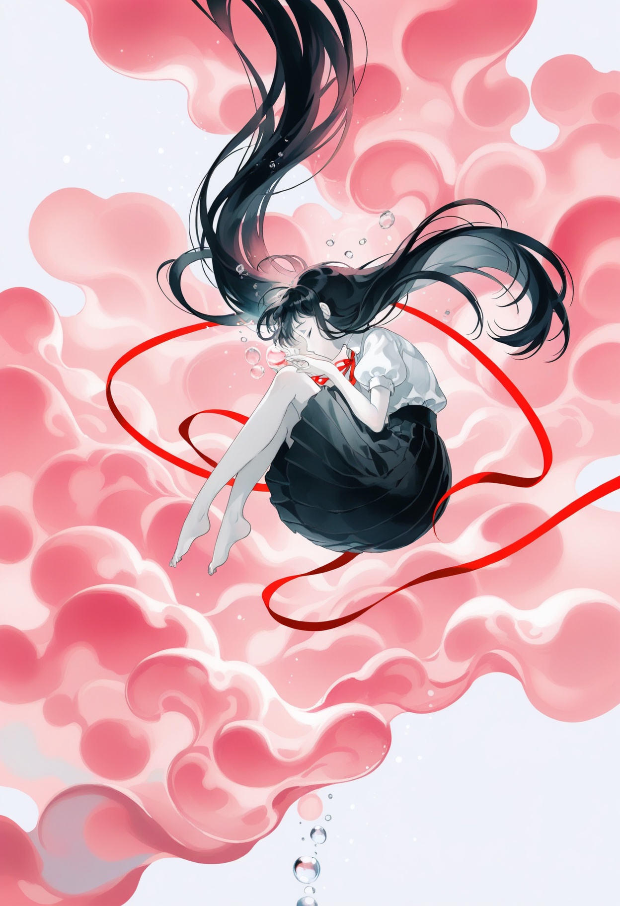 1girl,  watercolor style, on Tensor.Art
