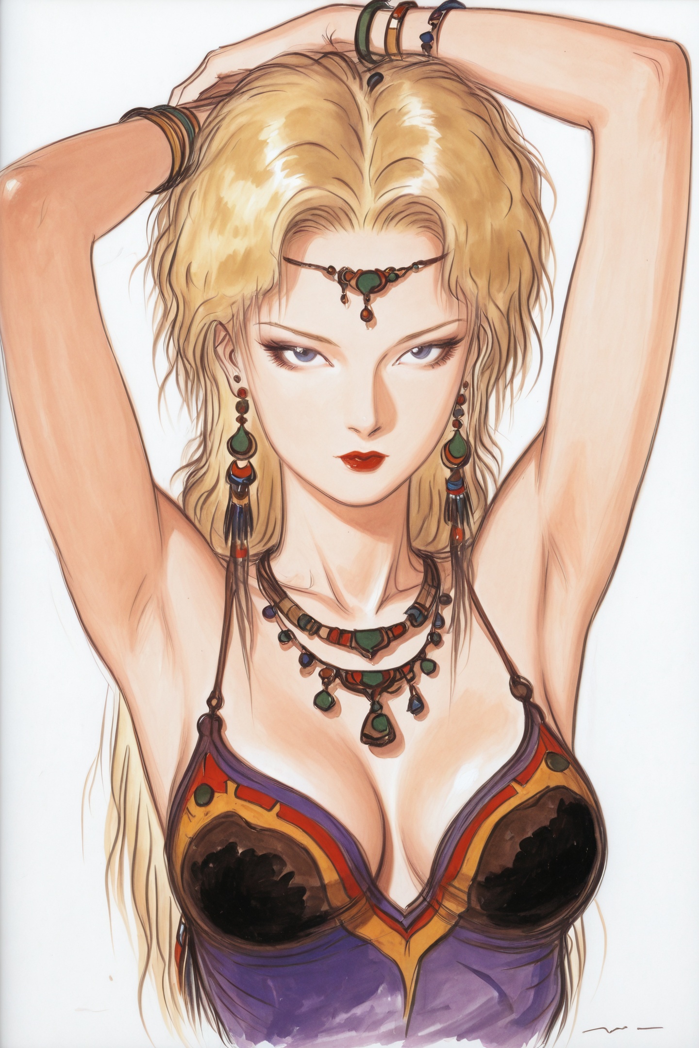 1girl,  solo,  blonde hair on Tensor.Art