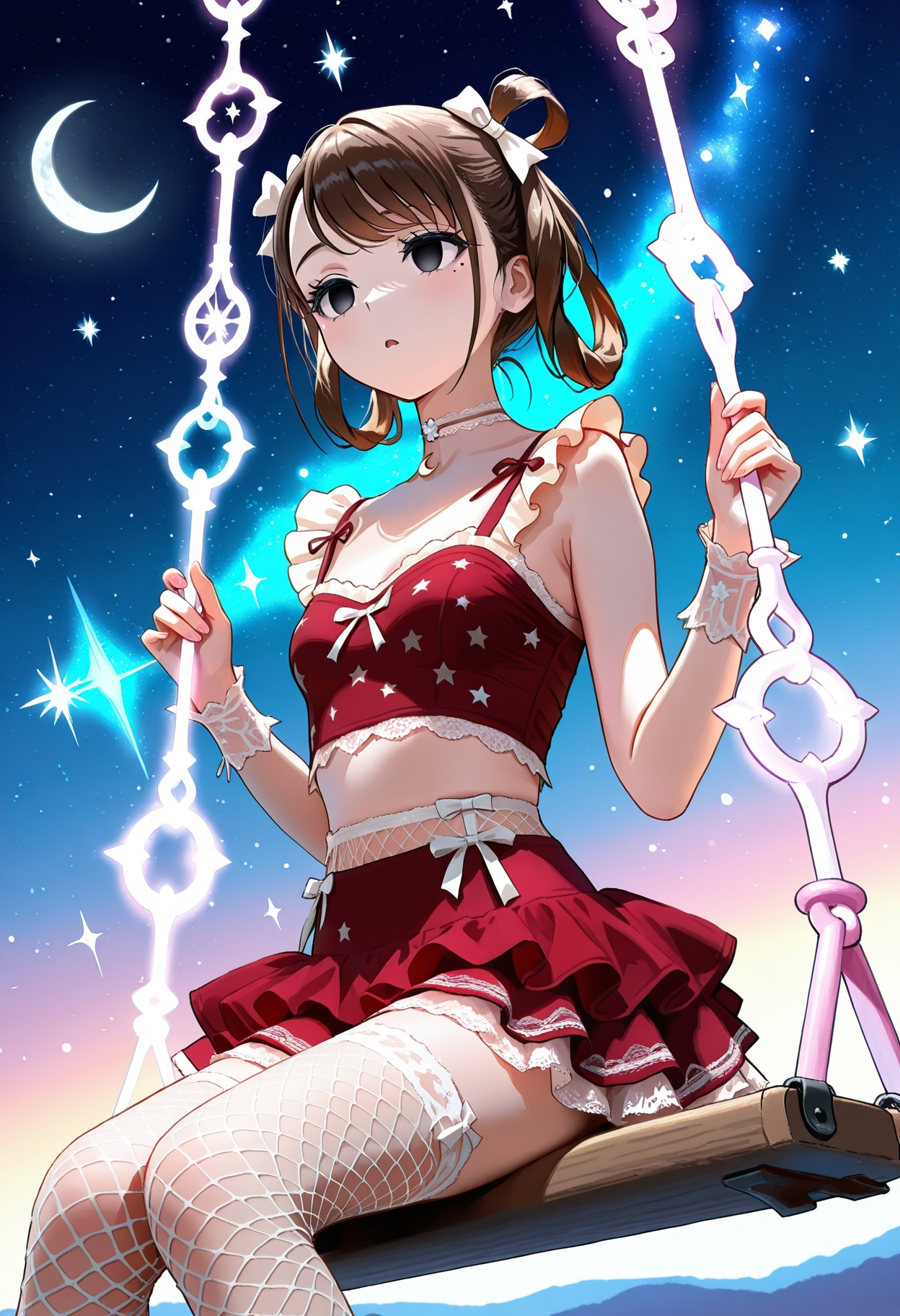 1girl,  brown hair,  black eyes on Tensor.Art