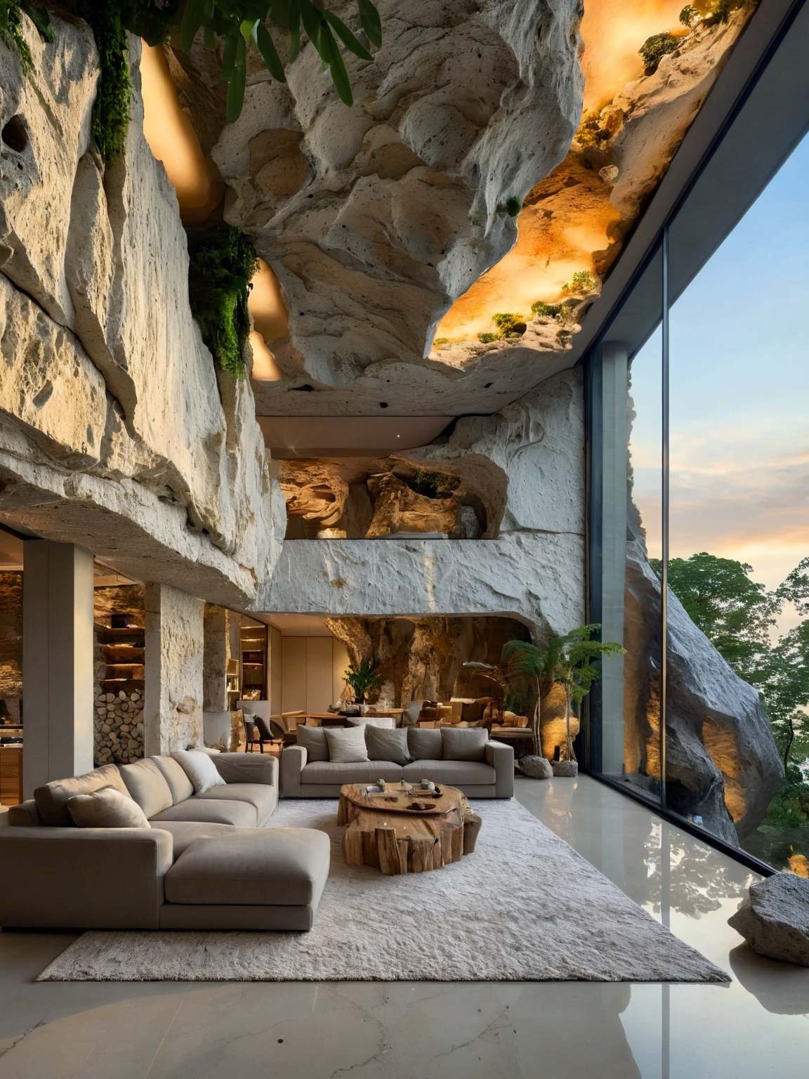 ((Cave House)),  masterpiece,  best quality on Tensor.Art