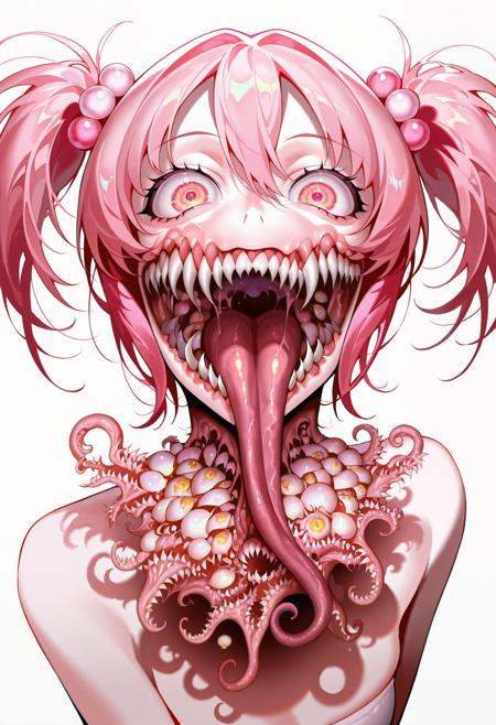 teeth,  sharp teeth,  tongue on Tensor.Art