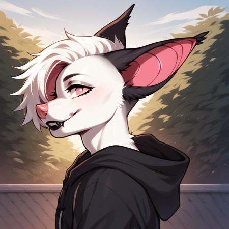 Bitsy the bat_(Character),  Femboy,  white body on Tensor.Art