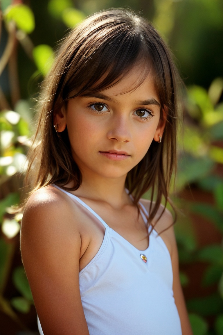 Little 8 years old girl,  LauraDW,  cute face on Tensor.Art