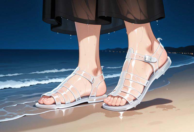 masterpiece,  best quality 1girl,  standing on Tensor.Art