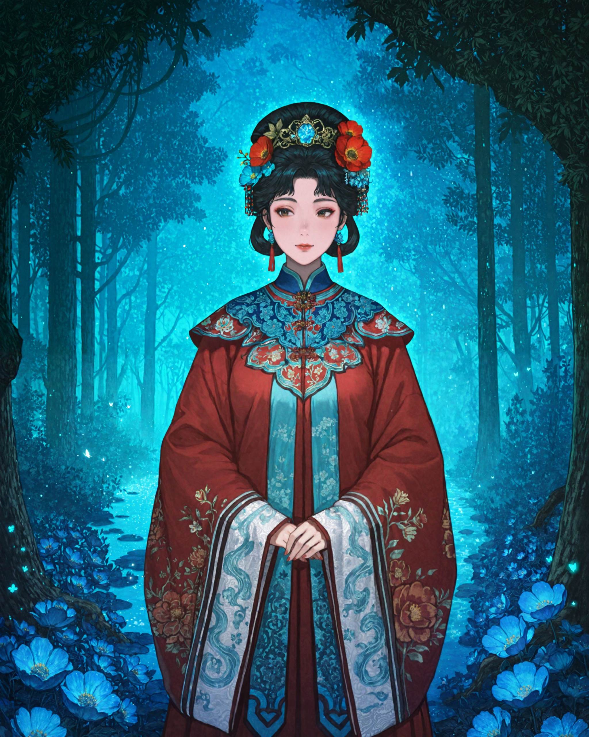 1girl,  yunjian,  black hair on Tensor.Art