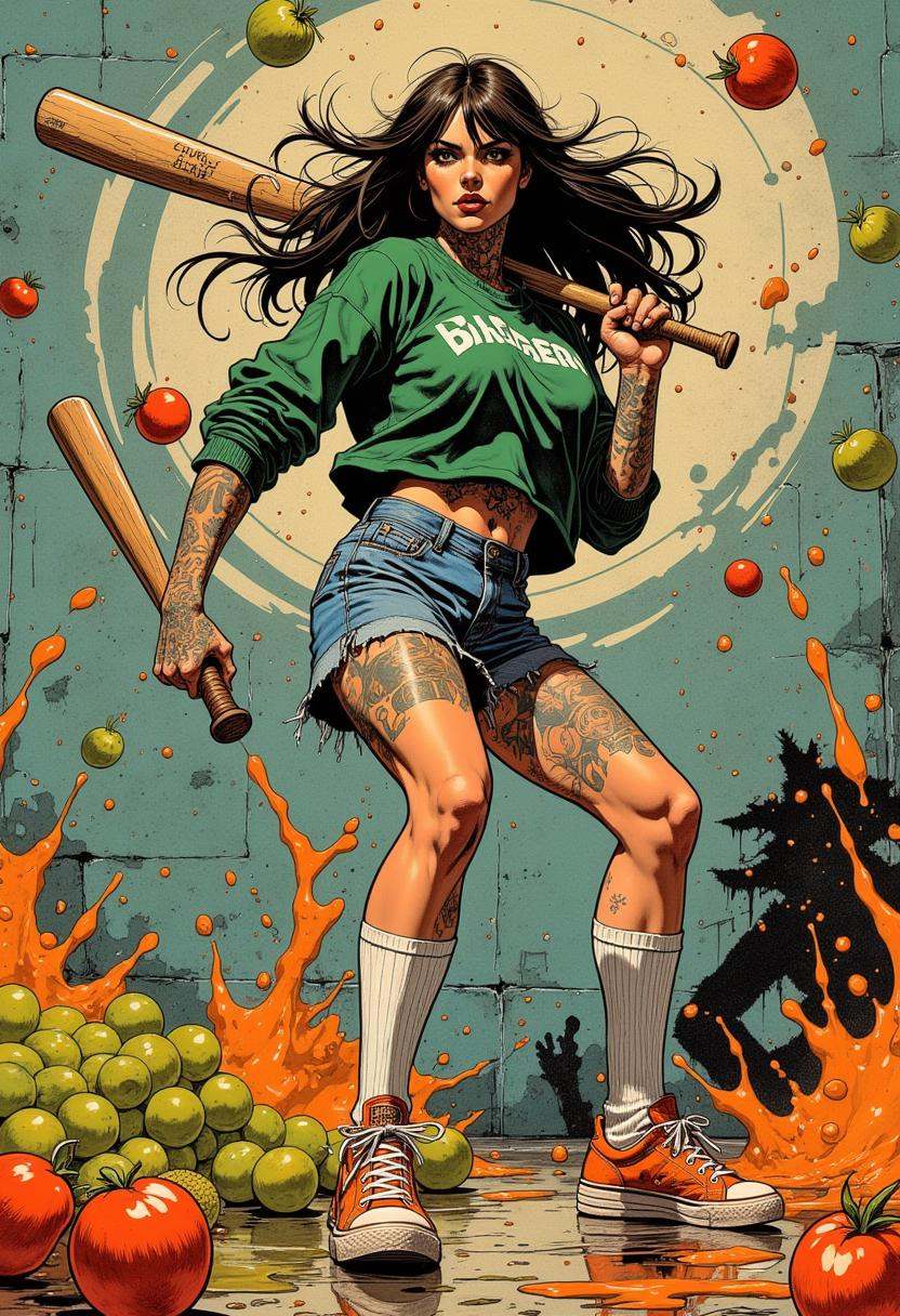 Comix book style,  full body,  liquid splash on Tensor.Art