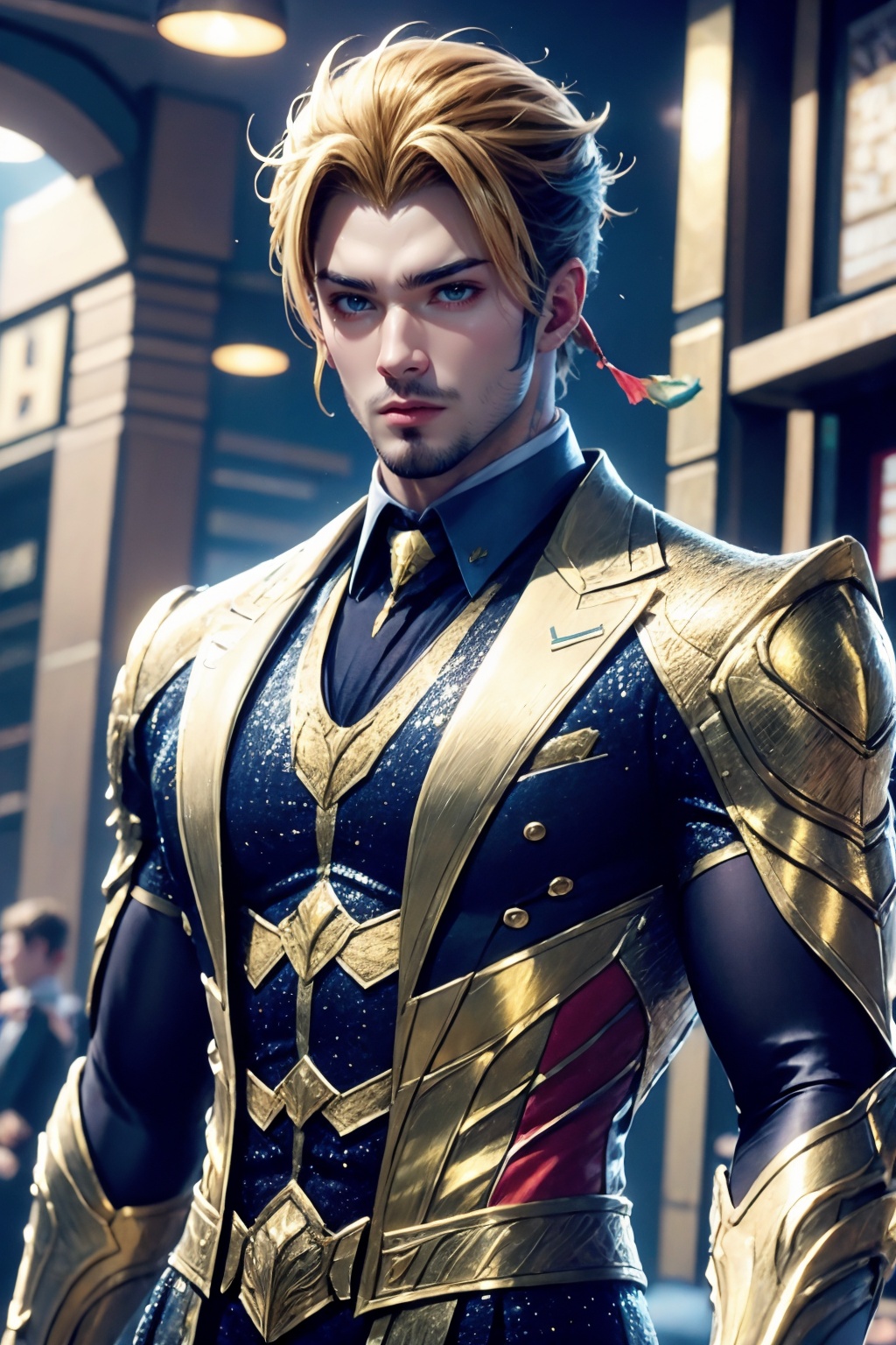 man,upper body,suit,