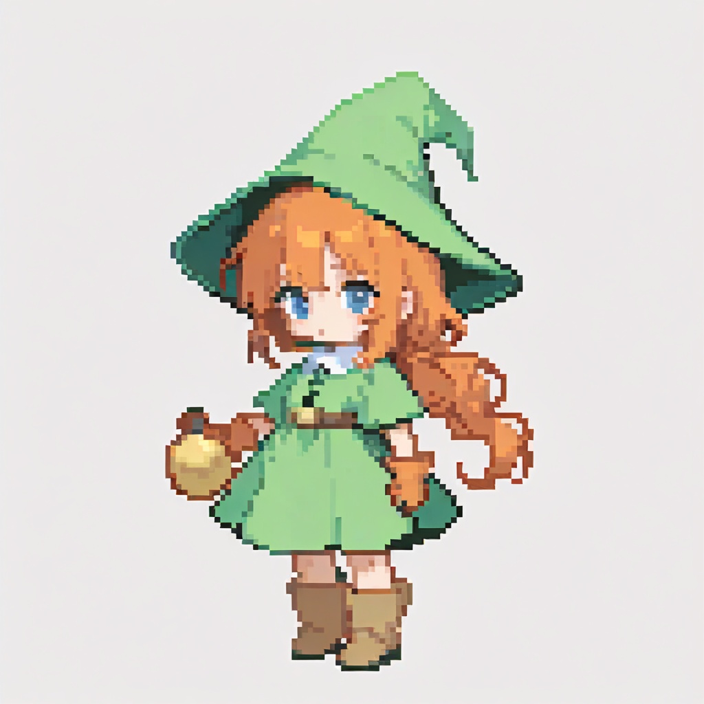 pixel art,  chibi,  1girl on Tensor.Art