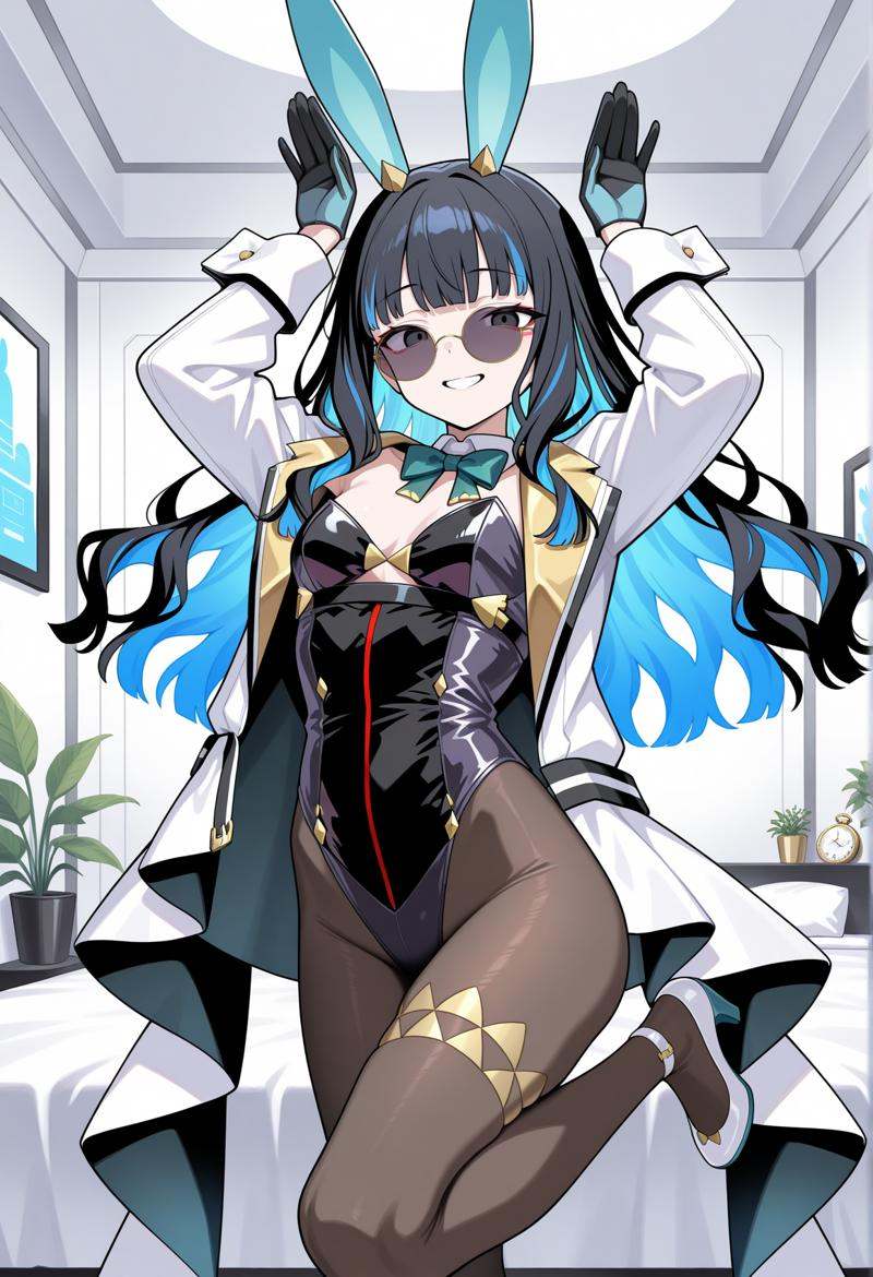 1girl,  multicolored hair,  black hair on Tensor.Art