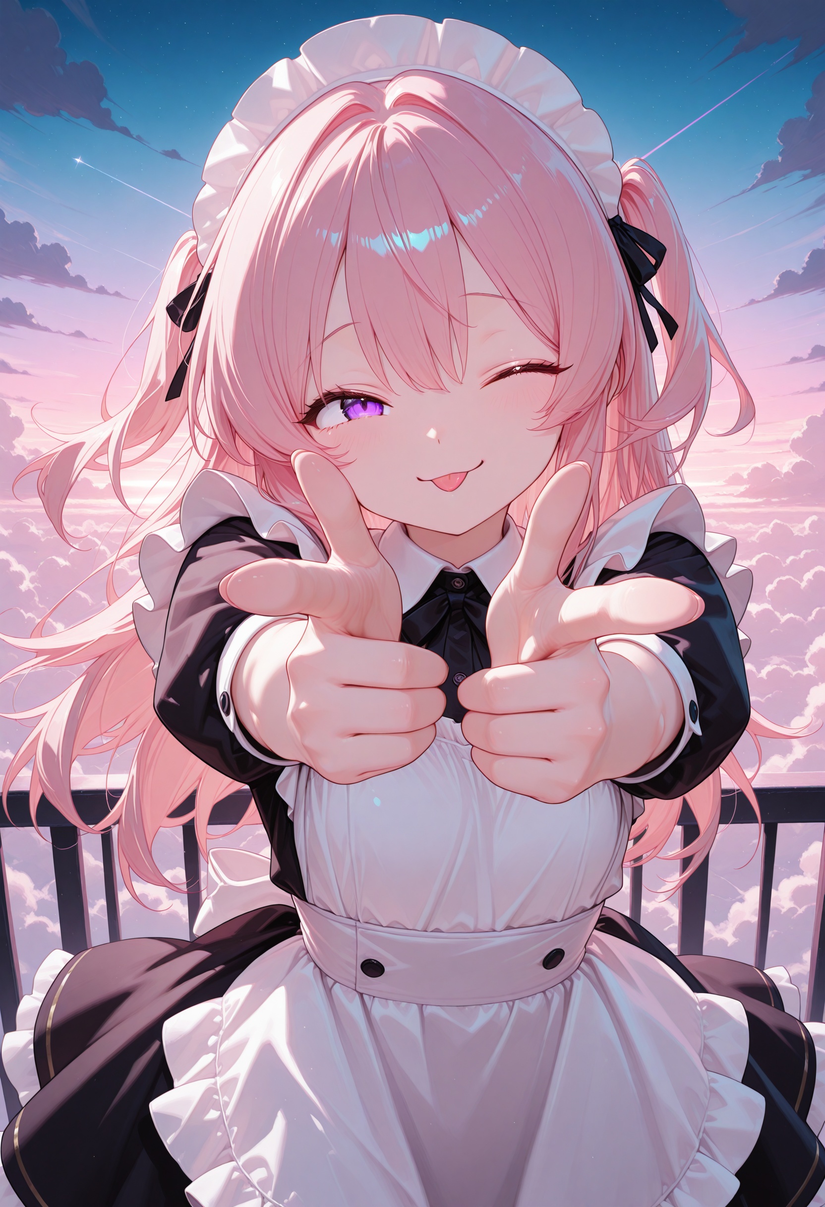 CivChan,  finger gun,  pointing a viewer on Tensor.Art
