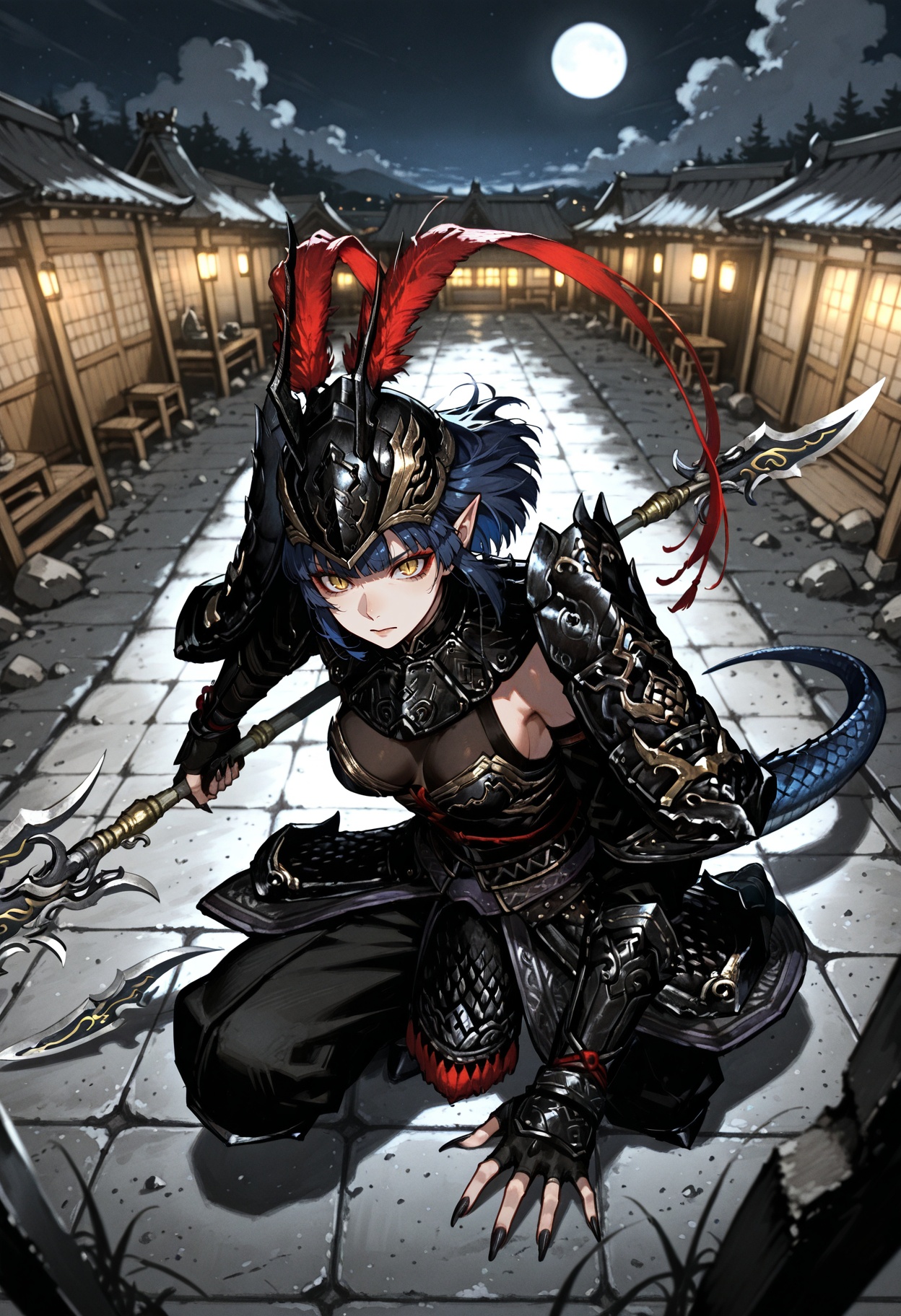 solo,  1girl,  pointed ears on Tensor.Art