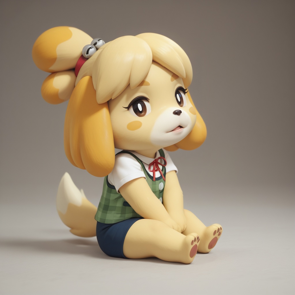 isabelle \(animal crossing\),  animal crossing,  furry female on Tensor.Art