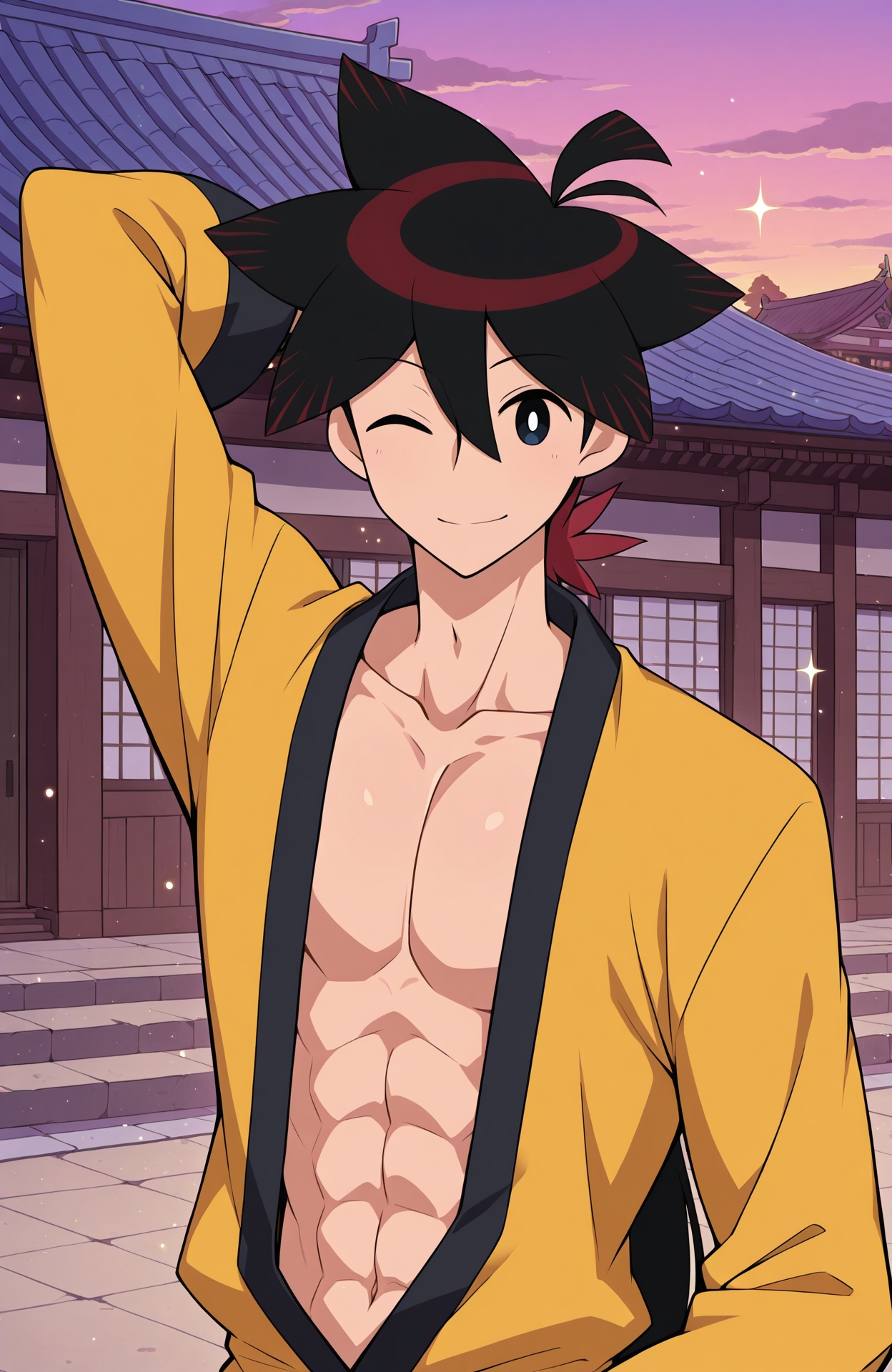 kg_shichika,  ponytail,  upper body on Tensor.Art