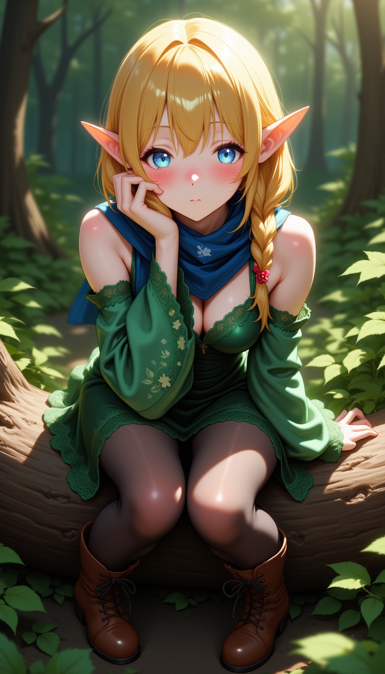elf girl,  long pointy elf ears,  pixie on Tensor.Art